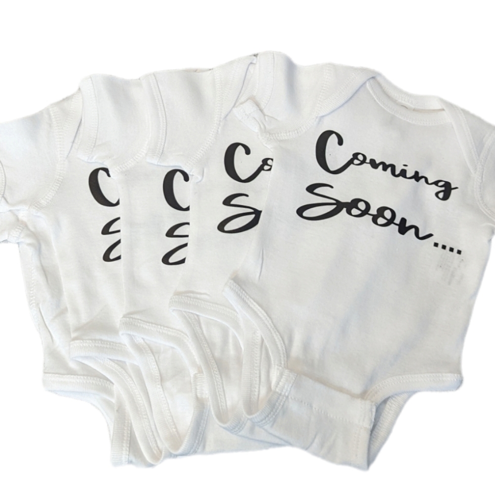 Pregnancy Announcement One Piece T-shirt - Coming Soon